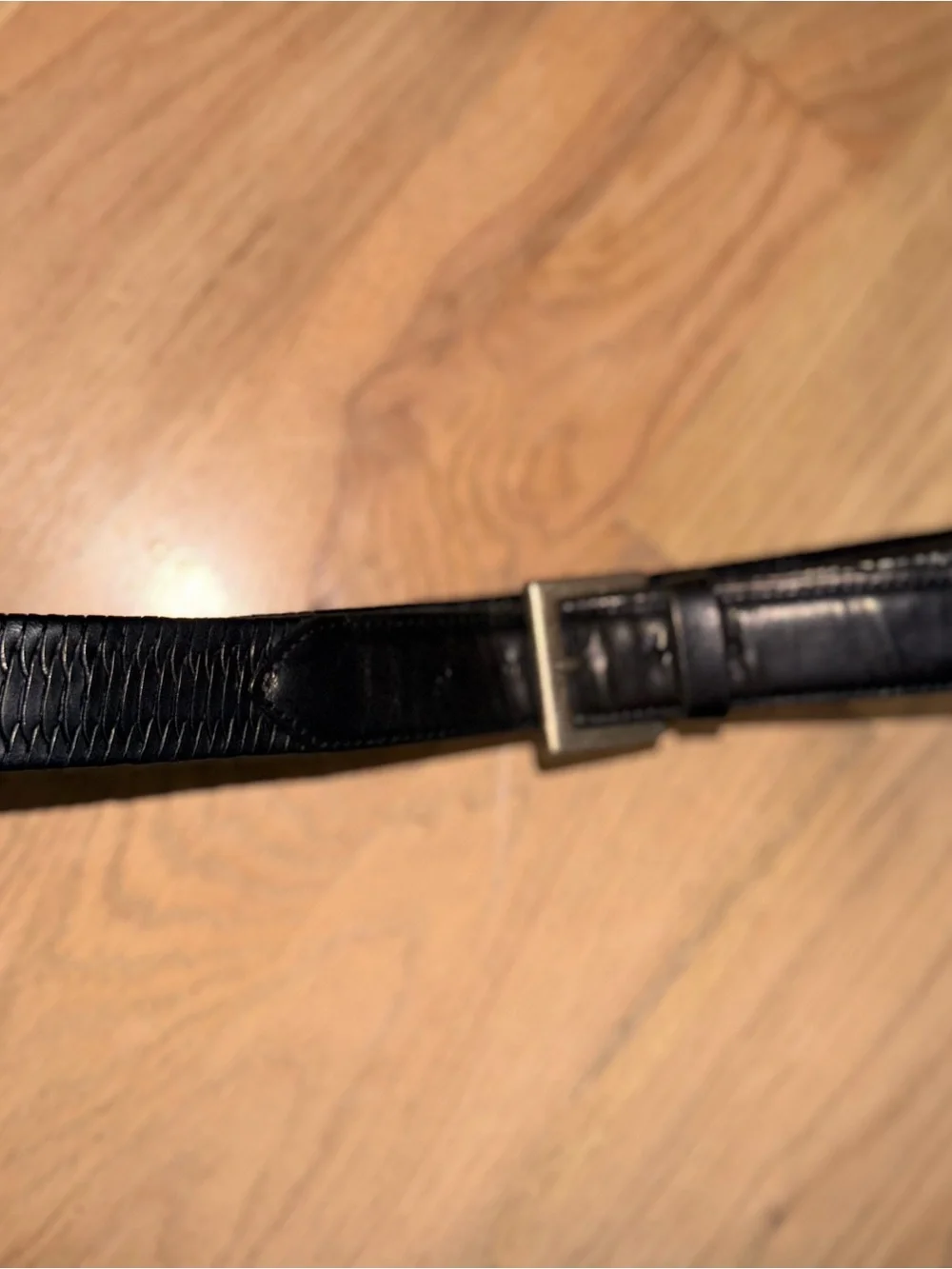 Coach Men's True Vintage Y2K Black Woven / Braided Leather Belt- 32”